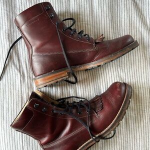 Merrell Special Edition Wayfarer Lace Up Boots Burgundy Leather